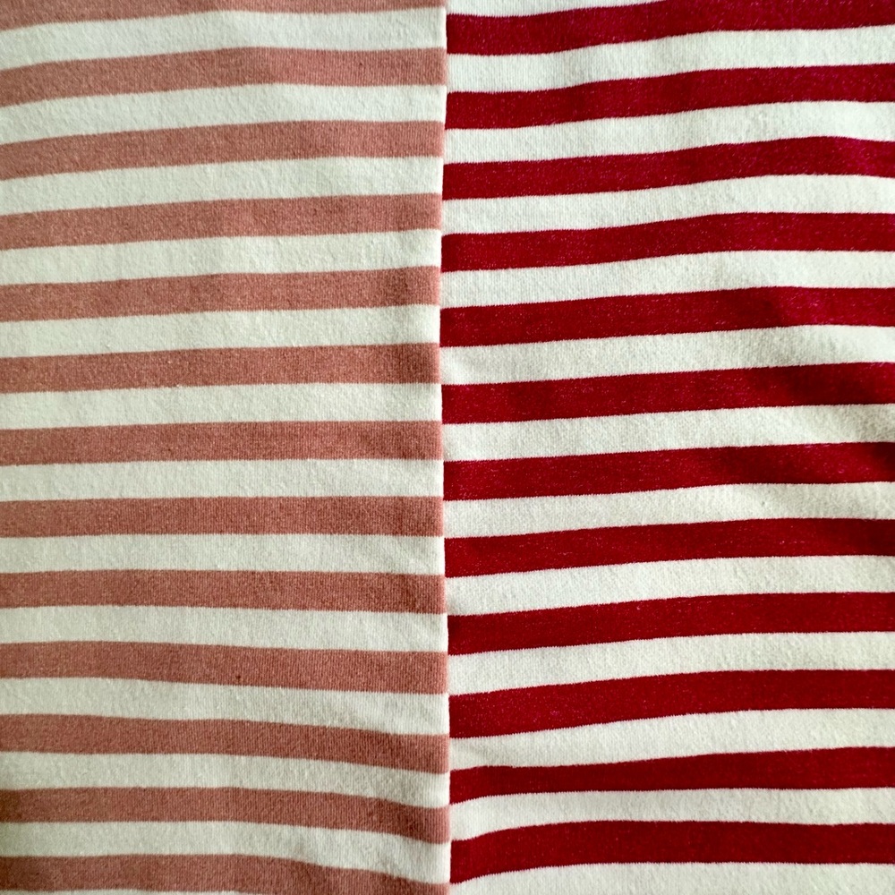 Evereve Red and Pink Striped Sweatshirt - Picture 5 of 8